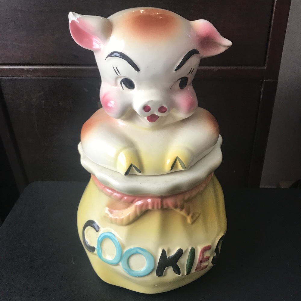 ❌ (PENDING) Vintage Little Piggy Cookie Jar - USA